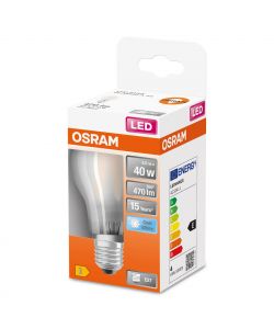 Lampadina LED Osram Star Classic A 40 filamento, luce naturale E27