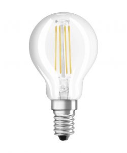 Lampadina LED Osram Star Classic P40 Filamento 4W 840 Clear E14