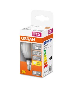 Lampadina LED Osram Star Classic P40 filamento Luce Calda E14