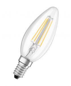 Lampadina LED Osram Star Classic B40 Filamento 4W 827 Clear E14