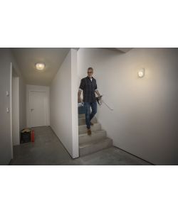 Ledvance Applique da Parete Esterno Bianco E27 IP44 190 mm Vetro e PP