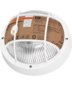 Ledvance Applique da Parete Esterno Bianco E27 IP44 190 mm Vetro e PP