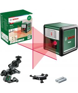 Bosch Livella Laser Quigo Verde con Morsetto Universale MM2 7m Precisione 0,8 mm