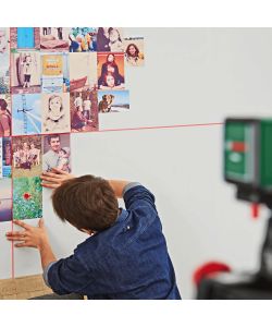 Bosch Livella Laser Quigo Verde con Morsetto Universale MM2 7m Precisione 0,8 mm