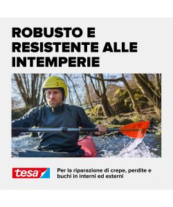 Tesa Nastro Adesivo Impermeabile Trasparente 1,5m x 50mm per Riparazioni