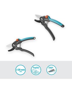 Gardena Forbice Giardino PremiumCut 20 mm A Incudine Ergonomica