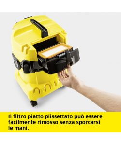 Karcher aspiratore solidi e liquidi WD 4 P con presa elettroutensile - 20 L