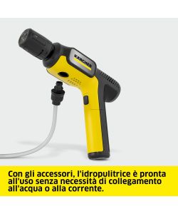 Karcher Idropulitrice portatile OC Handheld Compact gialla a batteria - 15 bar