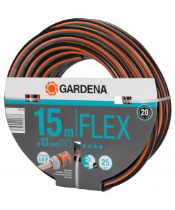 Gardena Tubo da Giardino Comfort FLEX 13 mm Nero 15 m per Irrigazione