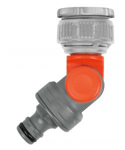 Gardena Presa rubinetto snodata 3/4' per giardino rotante grigia