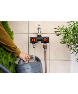 Gardena Distributore a 2 vie per rubinetto 3/4