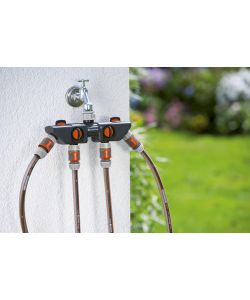 Gardena Distributore a 4 vie per rubinetto 3/4