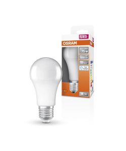 Lampadina LED Osram ricambio 75W E27 Forma A 6500K Luce diurna fredda Opaca