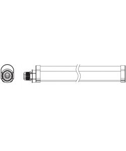 Ledvance Plafoniera Stagna LED 120cm Bianco 36W 4320LM IP65 - Illuminazione Garage