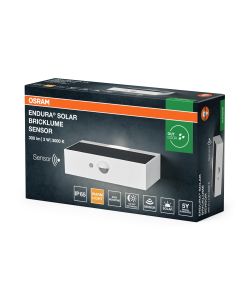 Ledvance Lampada da Parete Solare 3W Sensore Movimento - Luce Bianca Calda