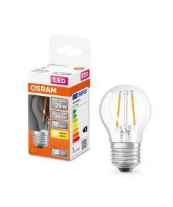Lampadina LED Osram RF Classic P25 CL 2,5 W/2700K E27