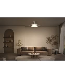 LEDVANCE Ventilatore da Soffitto LEDVANCE Ceiling Fan Retractable 1070 66W Bianco con Pale a Scomparsa