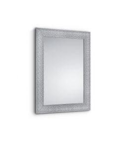 Specchio Con Cornice Bianca 150 X 30 Cm