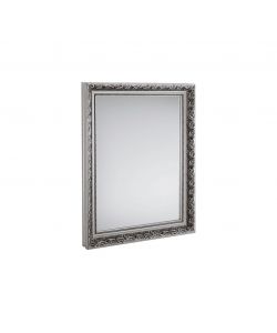 SONJA Specchio rettangolare cornice argentata 55 x 70 cm elegante