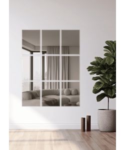 ROSI Specchio da Parete Cornice Liscia 30x40 cm Montabile Verticale/Orizzontale
