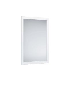 THEA Specchio da Parete 48x68 cm Bianco in MDF con Cornice Liscia