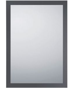 THEA Specchio da Parete 48x68 cm Antracite Design Moderno MDF