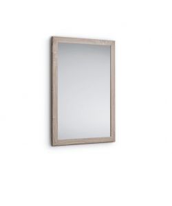 Specchio Decorativo Thea MDF Rovere Chiaro 48x68 cm - Design Essenziale