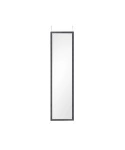 Trio Specchio da Appendere 30x120 cm Nero con Cornice e Ganci Inclusi