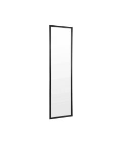 Nadine Specchio da Parete 33,5x125 cm - Cornice Nera con Oro Decorativo