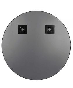 BOITE A DESIGN Specchio Decorativo Rotondo Nero Ø 50 cm per Parete