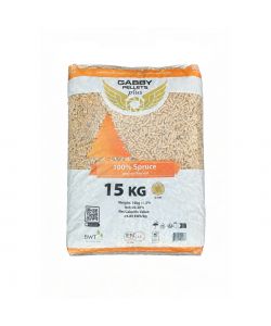 Pellet Gabby Plus 15kg - Abete Certificato EN Plus A1