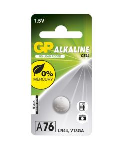 76A-C1 / LR44 / LR1154 / AG13 - Batteria Super Alcalina a Bottone (Blister 1 Pezzo)