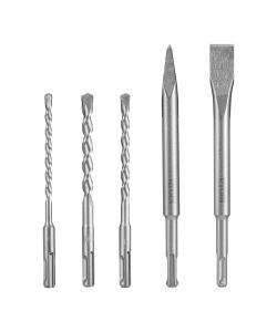 Ryobi Set 2 Scalpelli e 3 Punte SDS Plus 200 mm per Muratura e Cemento