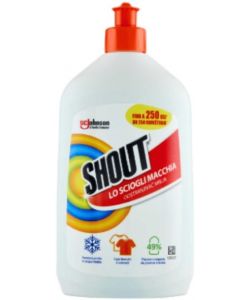 SHOUT Smacchiatore Liquido 500ml - Efficace su Capi Bianchi e Colorati