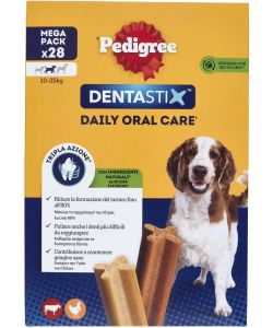 Pedigree Dentastix Snack Dentale per Cani Taglia Media Big Pack 28 Stick