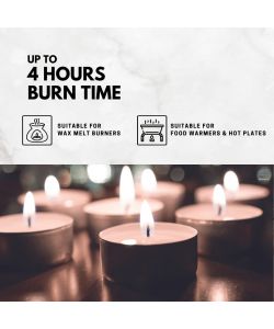 Price's Lumini Bianchi Tealights Non Profumati 3,8x1,8 - 50 pezzi