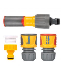 Hozelock Starter Set Grab Bag Lancia 3in1 e 3 Raccordi per Irrigazione