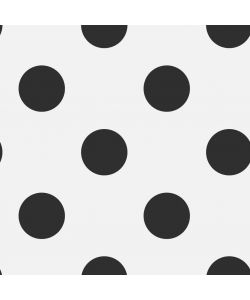 Kids at Home Carta da Parati Dotty Black Bianco e Nero 100104