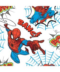 Kids at Home Carta da Parati Spiderman Pow Bianca