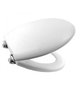 Carrara & Matta Sedile WC in Legno Laccato Bianco - Universale