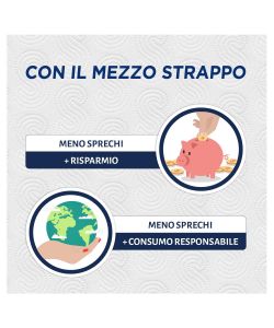 Scottex Carta Cucina Quanto Basta 2 pezzi - Alto Assorbimento - 3 Veli