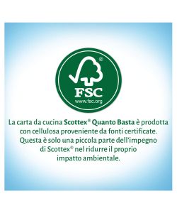 Scottex Carta Cucina Quanto Basta 2 pezzi - Alto Assorbimento - 3 Veli