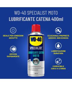 WD-40 Specialist Lubrificante per moto condizioni asciutte 400 ml