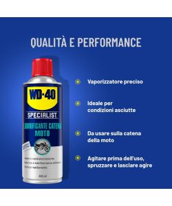 WD-40 Specialist Lubrificante per moto condizioni asciutte 400 ml