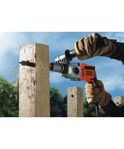 Trapano a Percussione 910 W con Valigetta Black+Decker