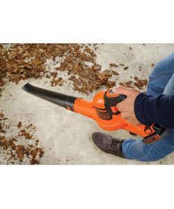 Black+Decker Soffiatore Ergonomico 18V Cordless - Batteria Litio 2Ah