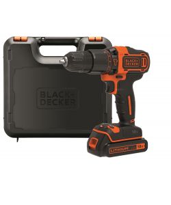 Trapano Avvitatore a Percussione Black+Decker 18V Litio 1,5 Ah