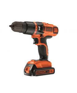 Trapano Avvitatore a Percussione Black+Decker 18V Litio 1,5 Ah