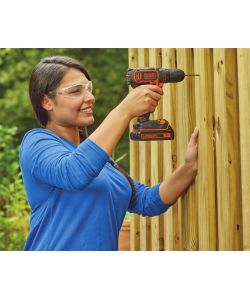 Black+Decker Trapano Avvitatore 18V Litio 1,5Ah con Valigetta Compatta