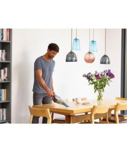Black&Decker Aspirabriciole Ricaricabile 7.2V Blu e Argento 0.385L